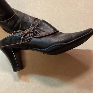 Aerology by Aerosoles Heel Mule Slide Bootie Cinch Up Size 9